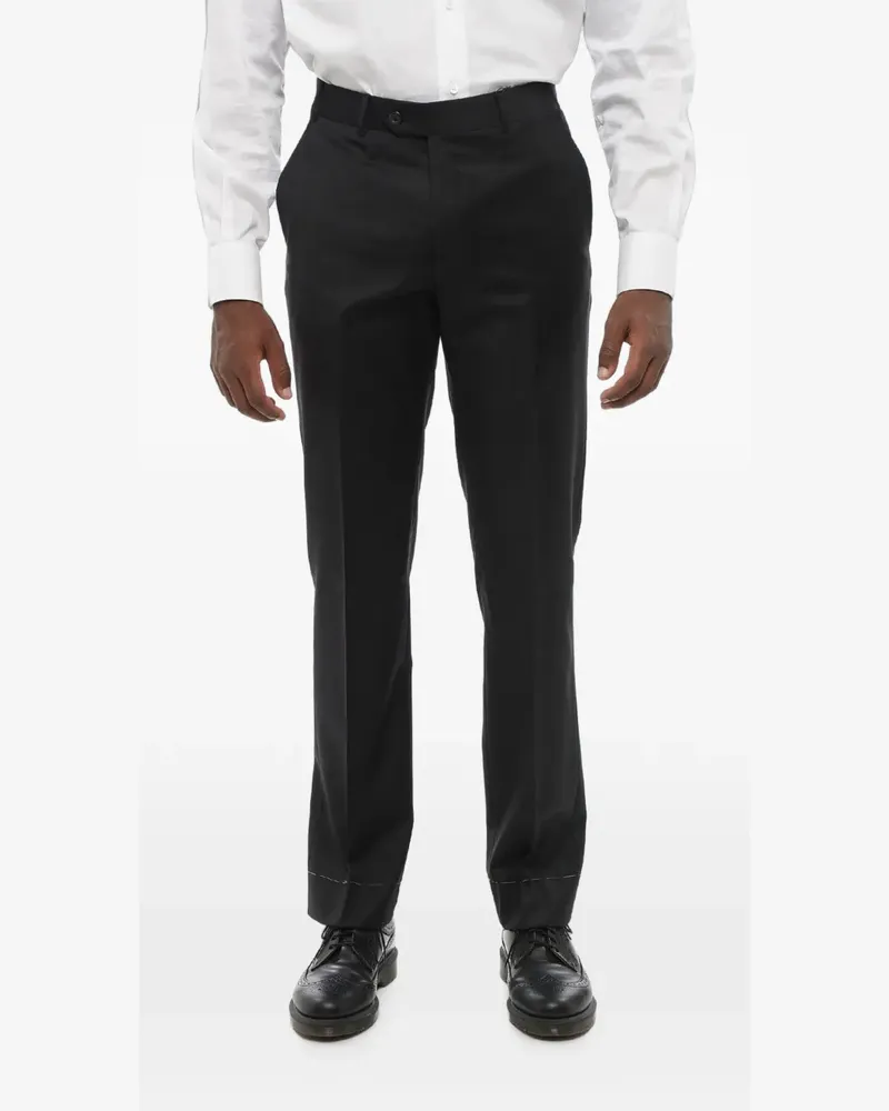 Corneliani Mantua virgin wool trousers - Schwarz Schwarz
