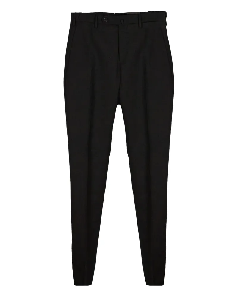 Incotex Klassische Bundfaltenhose - Schwarz Schwarz