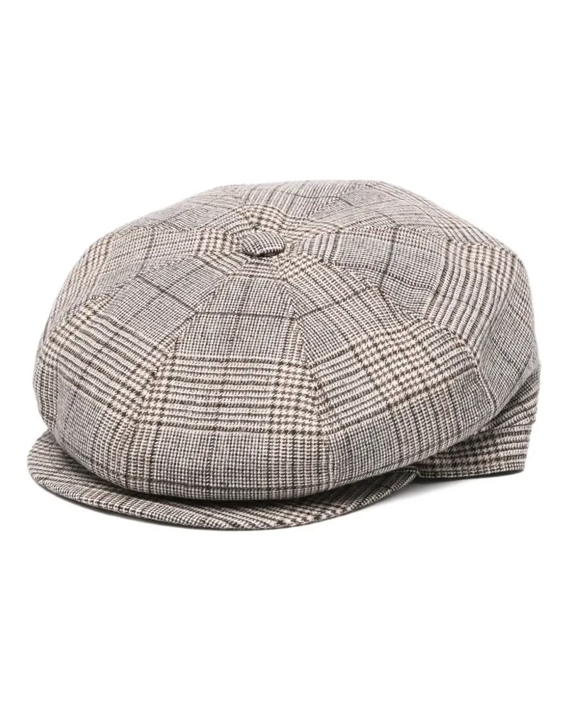 Borsalino Cesare Baskenmütze mit acht Einsätzen - Braun Braun