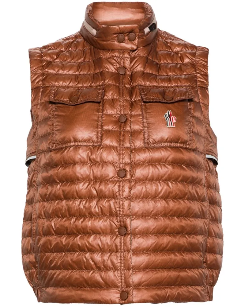 Moncler Gumiane Daunenweste - Rot Rot