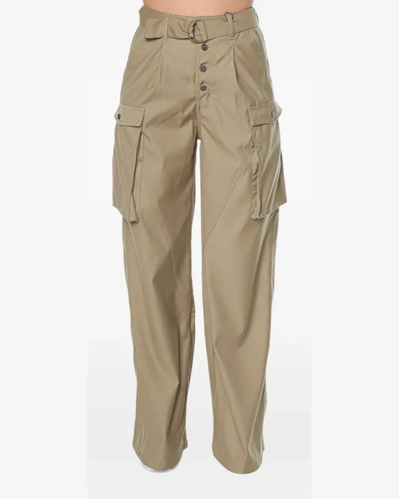 One Teaspoon high-waisted cargo pants - Nude Nude