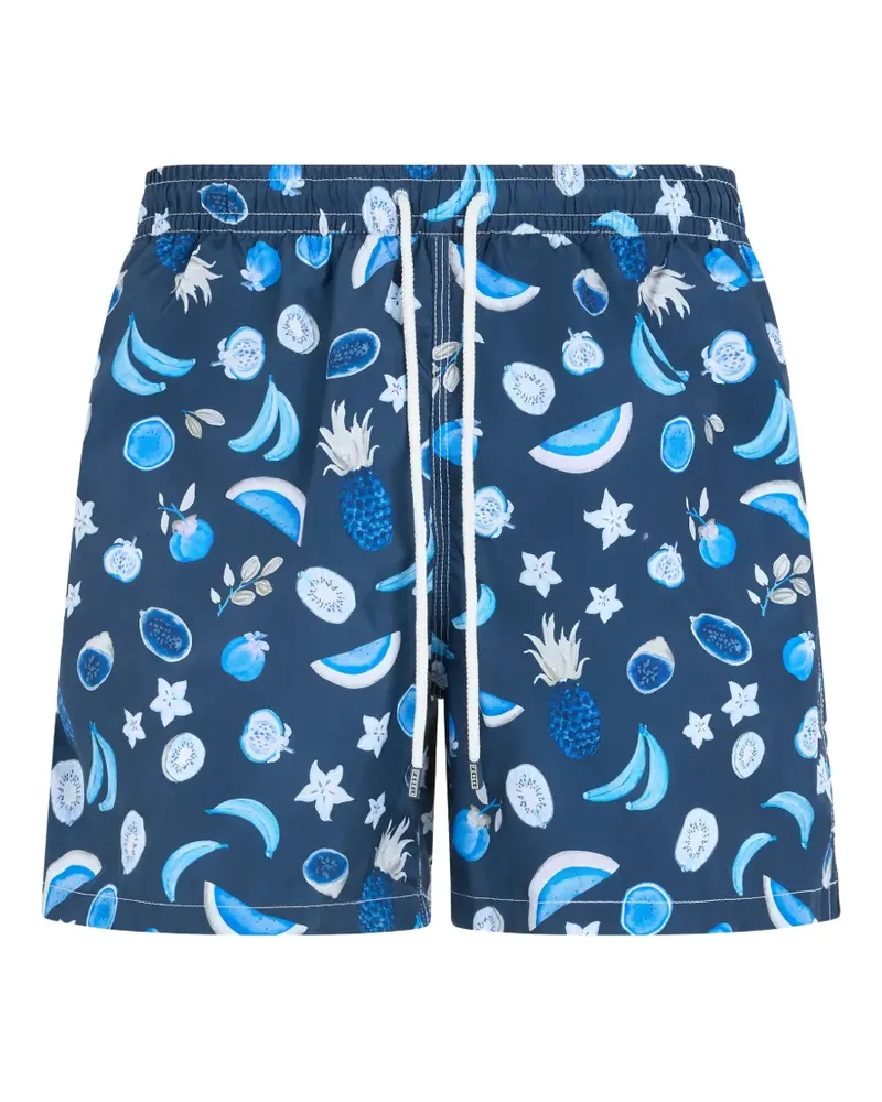 Fedeli fruit-print swim shorts - Blau Blau