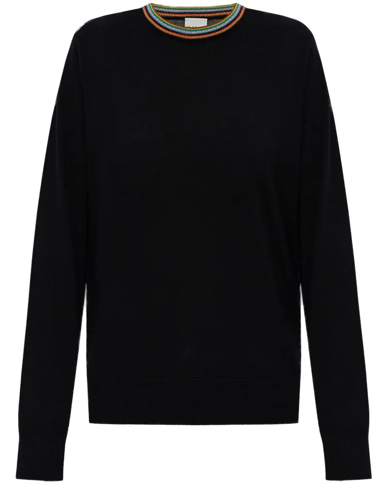 Paul Smith Pullover mit gestreiften Details - Schwarz Schwarz