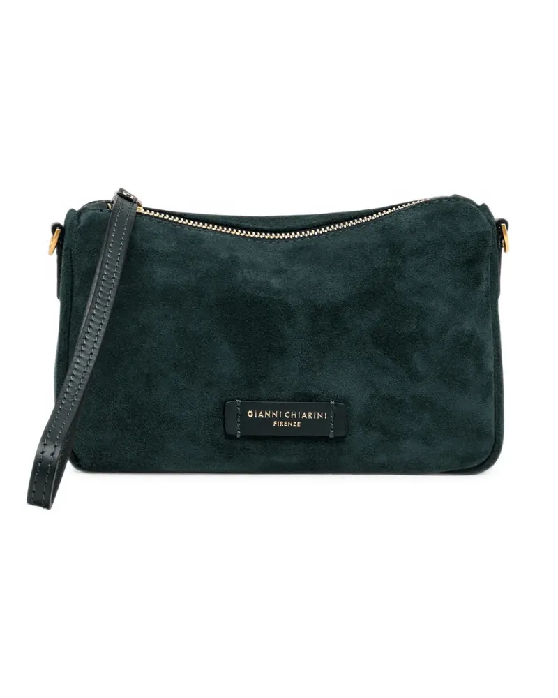 Gianni Chiarini small Nora suede pouch bag - Grün Grün