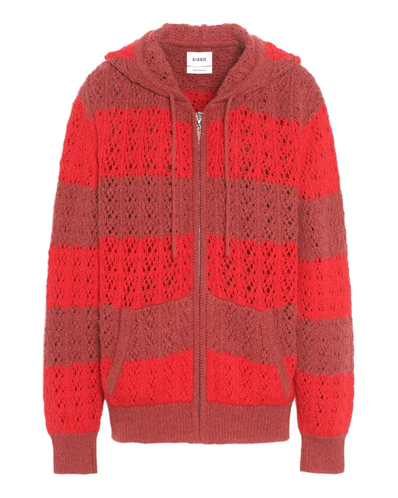 Barrie Gestreifte Kapuzenjacke - Rot Rot