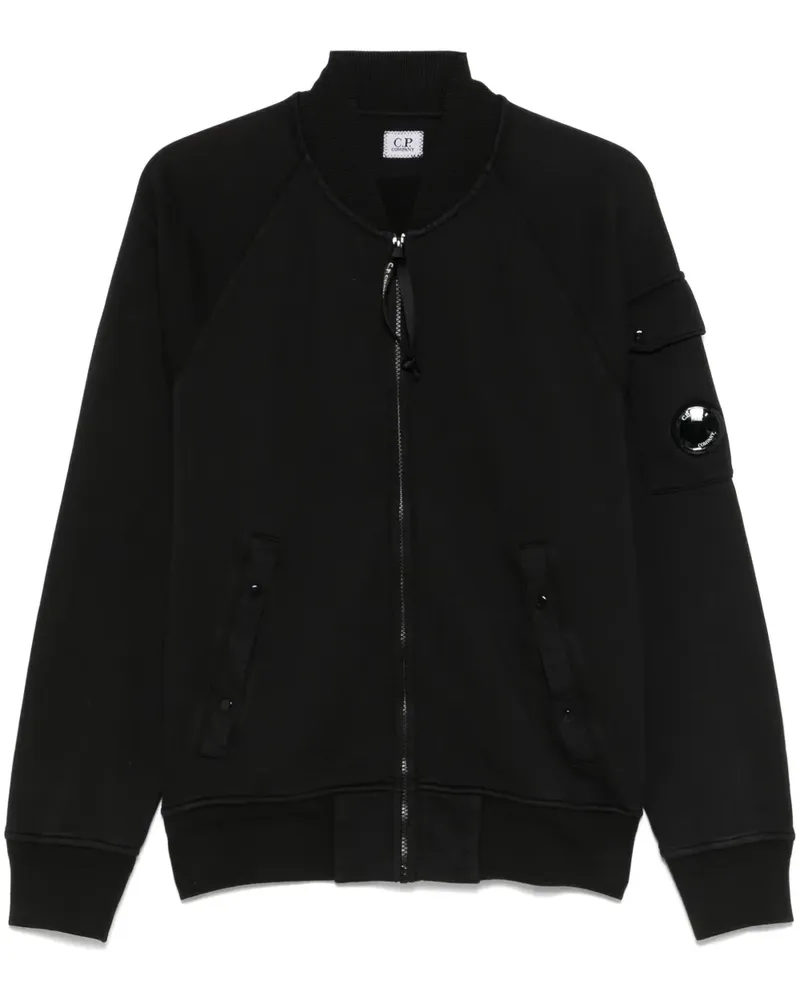 C.P. Company Sweatshirtjacke mit Reißverschluss - Schwarz Schwarz