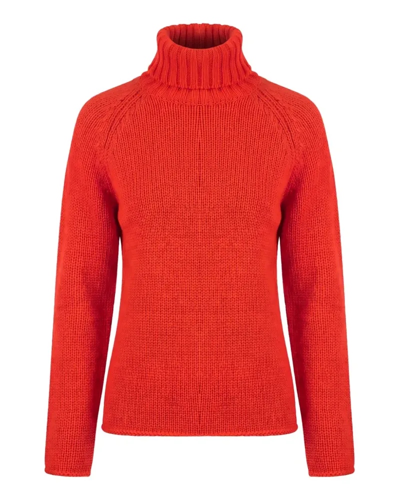 Slowear Grob gestrickter Pullover mit Raglanärmeln - Rot Rot
