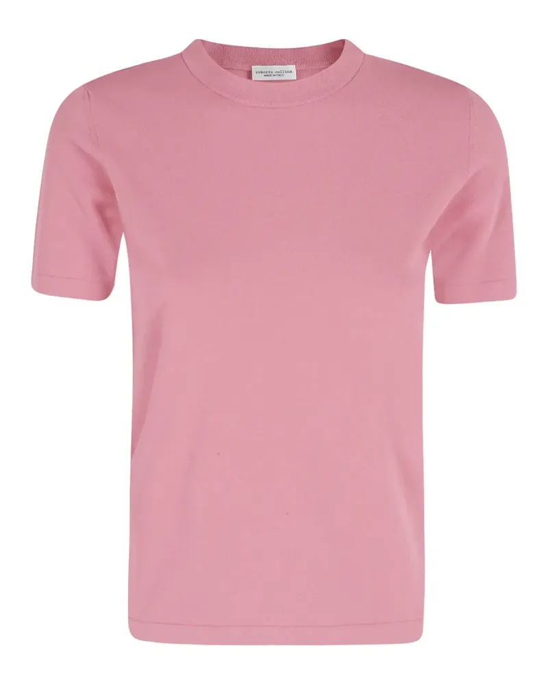 Roberto Collina fine-knit T-shirt - Rosa Rosa
