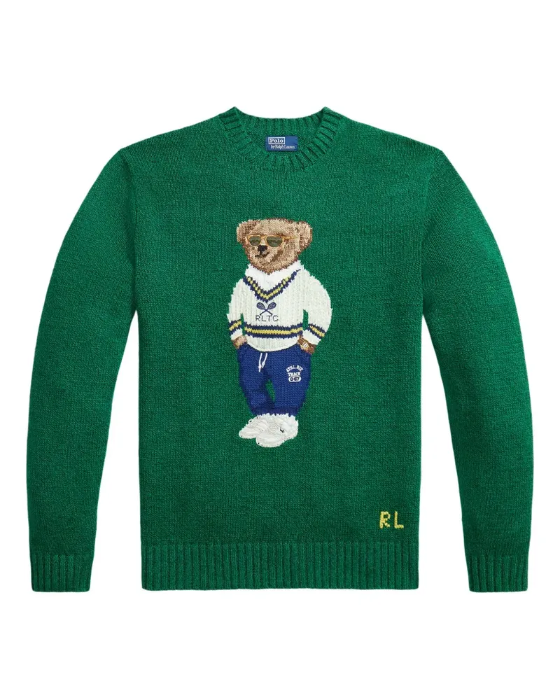Ralph Lauren Polo Bear intarsia-knit sweater - Grün Grün