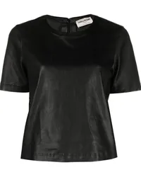 Zadig & Voltaire Tas T-Shirt aus Leder Schwarz