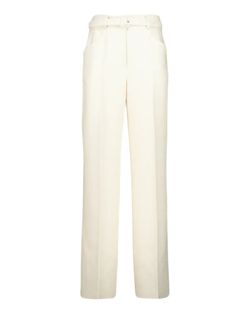 Gabriela Hearst Norman belted tailored trousers - Nude Nude