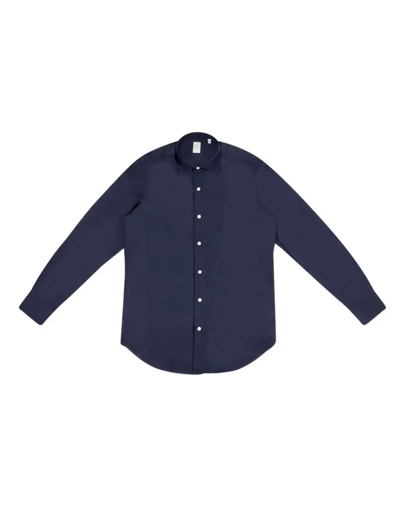 Finamore 1925 Klassisches Hemd - Blau Blau