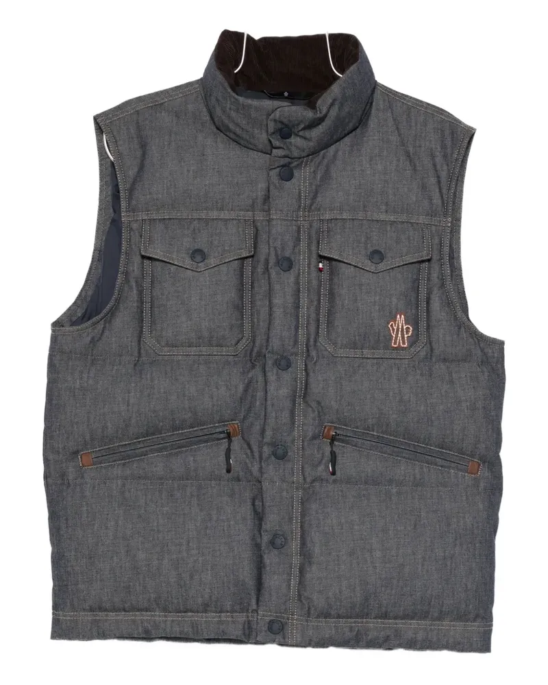 Moncler chest-pocket padded gilet - Blau Blau