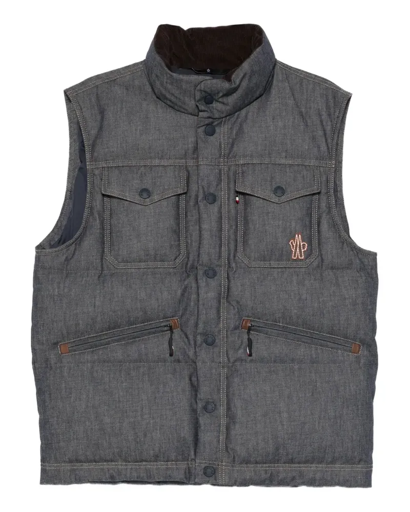 Moncler chest-pocket padded gilet - Blau Blau