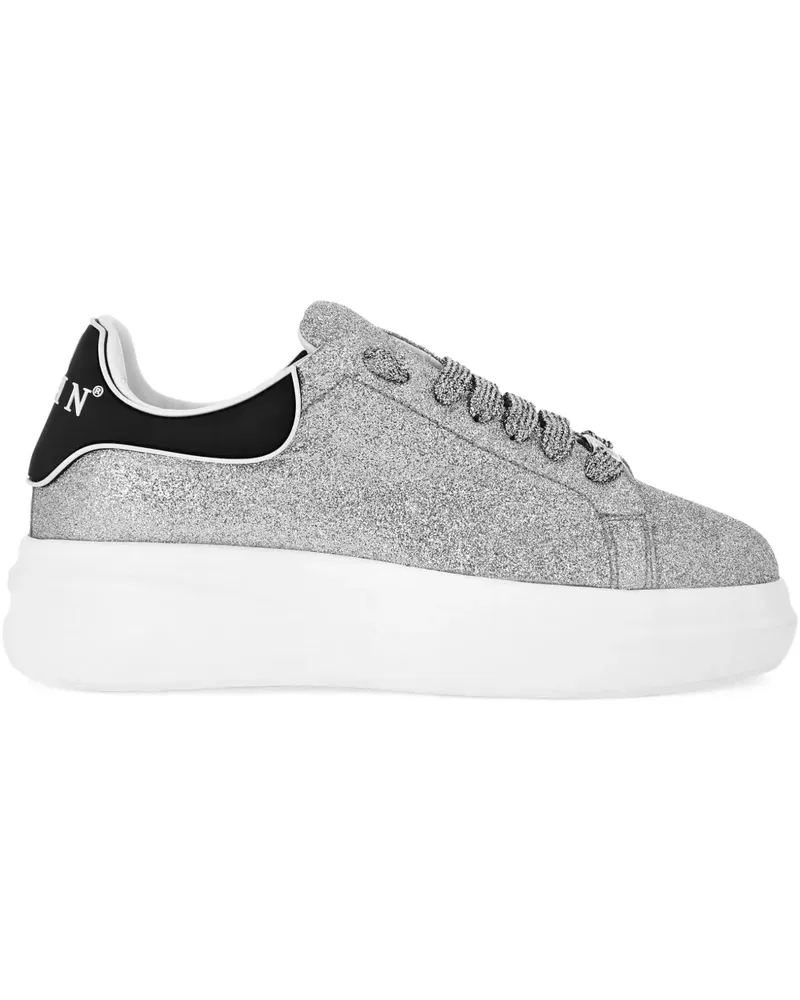 Philipp Plein Glitter-Sneakers - Grau Grau