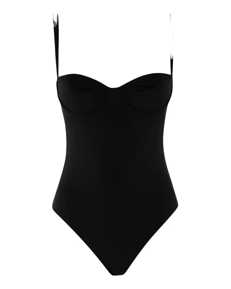 Federica Tosi sweetheart-neck swimsuit - Schwarz Schwarz