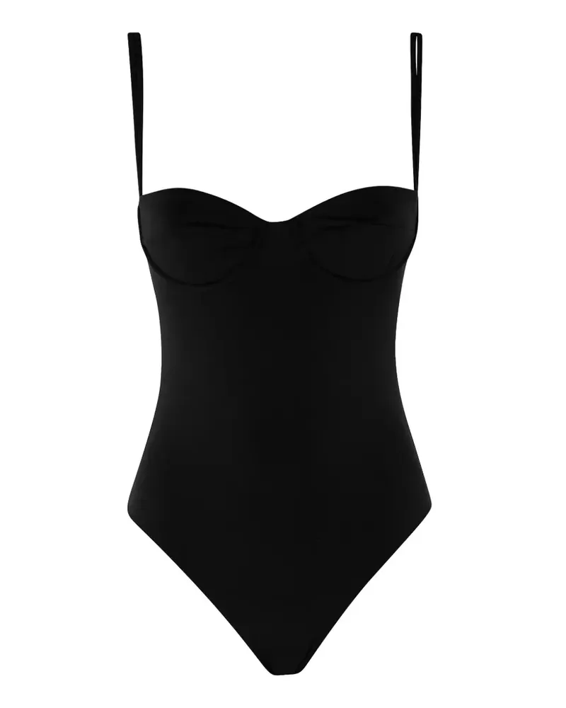 Federica Tosi sweetheart-neck swimsuit - Schwarz Schwarz