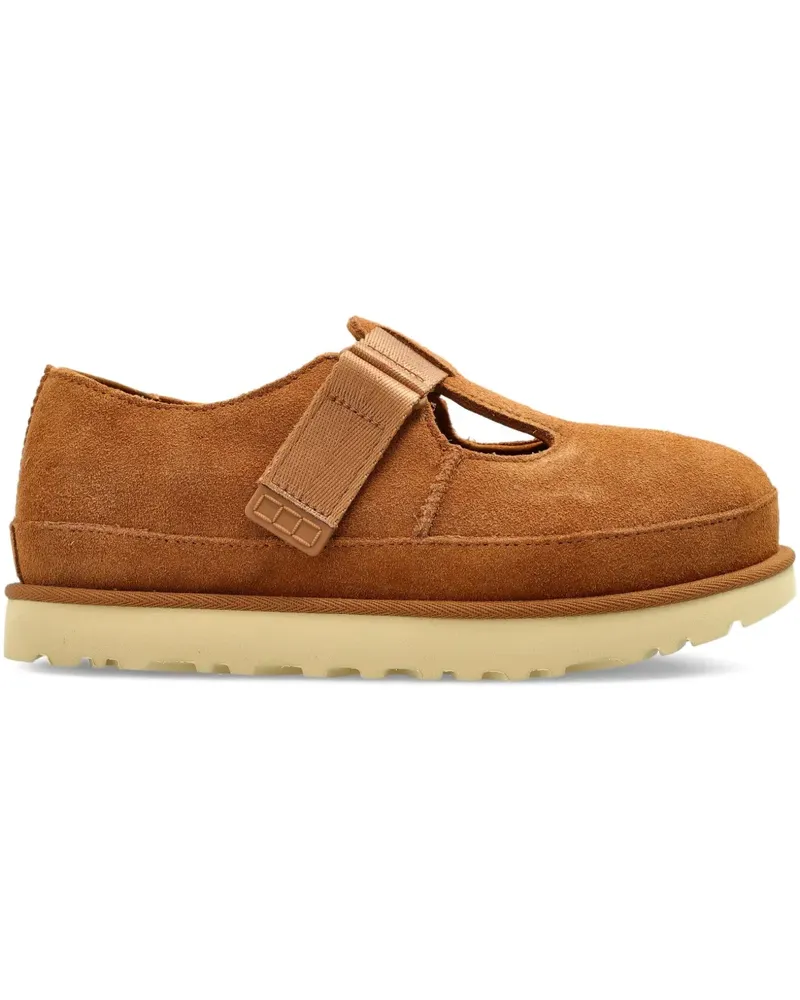 UGG Goldenstar Mary Jane strap detail loafers - Braun Braun
