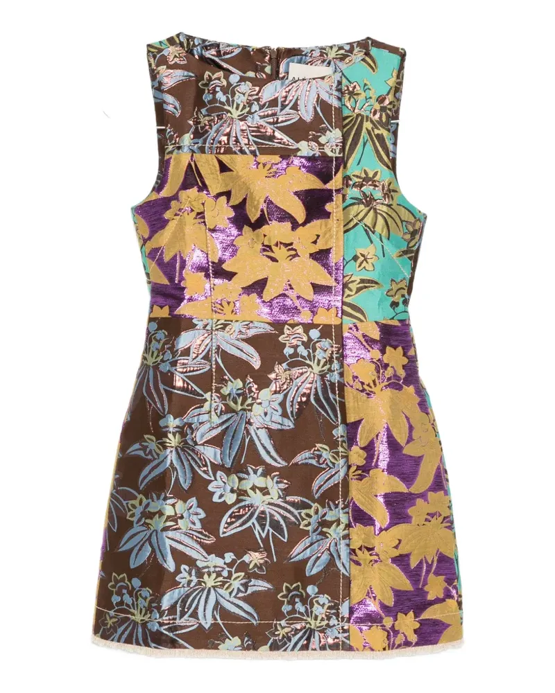 ALEMAIS Bodie Minikleid aus Jacquard - Braun Braun