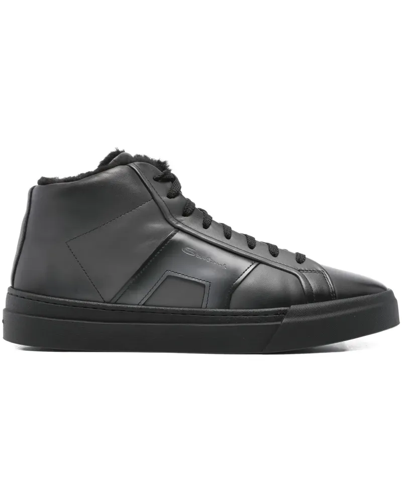 Santoni High-Top-Sneakers mit Reißverschluss - Grau Grau