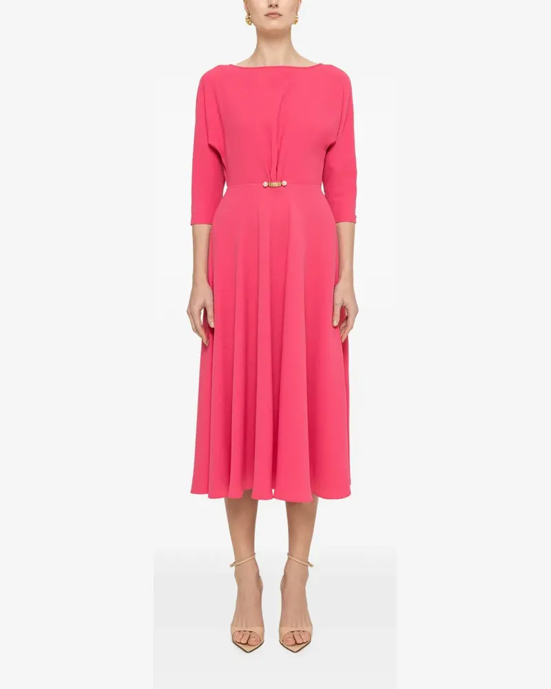 NISSA crepe midi dress - Rosa Rosa
