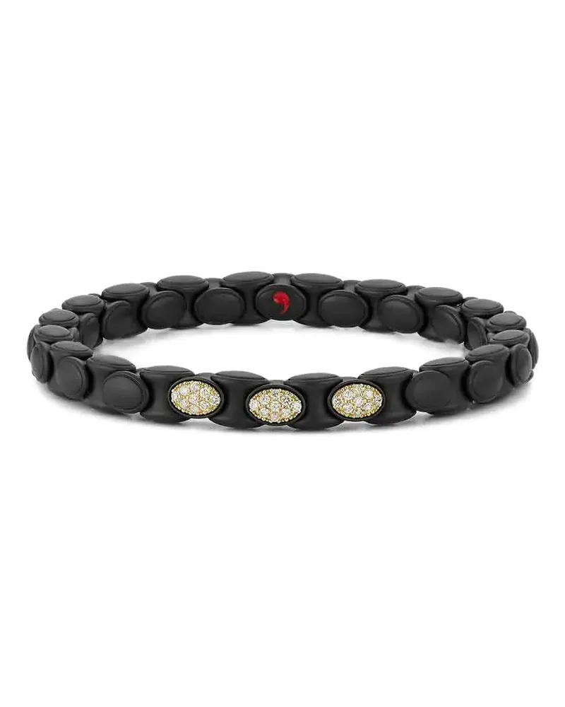 Roberto Demeglio Anaconda Armband mit Diamanten - Schwarz Schwarz
