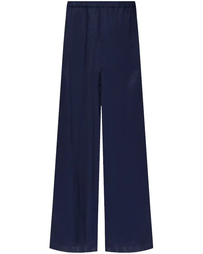 Emporio Armani Palazzohose aus Jacquard - Blau Blau