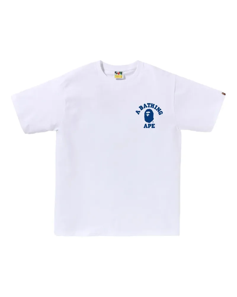 BAPE T-Shirt mit grafischem Print - Weiß Weiß