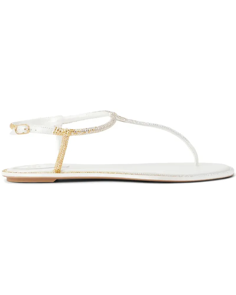 René Caovilla Diana Sandalen - Silber Silber