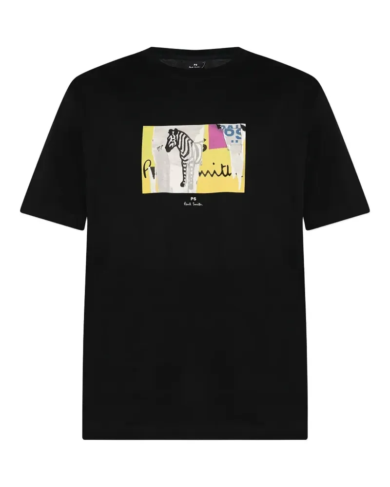 Paul Smith zebra-print T-shirt - Schwarz Schwarz