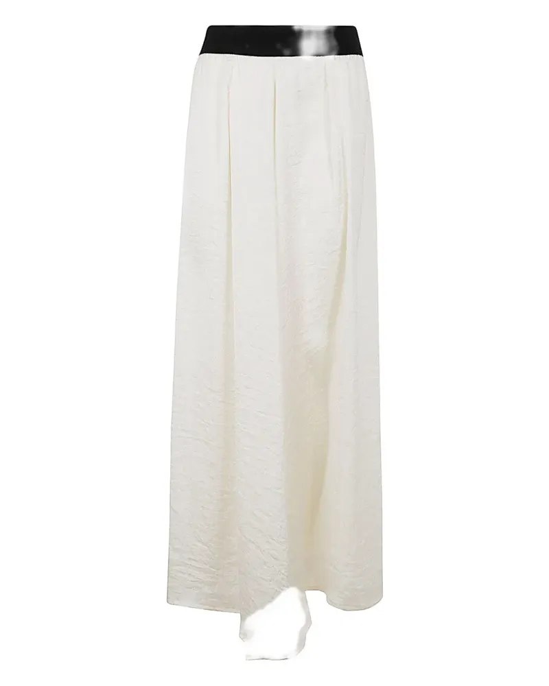 Maria Calderara contrast-band trousers - Nude Nude