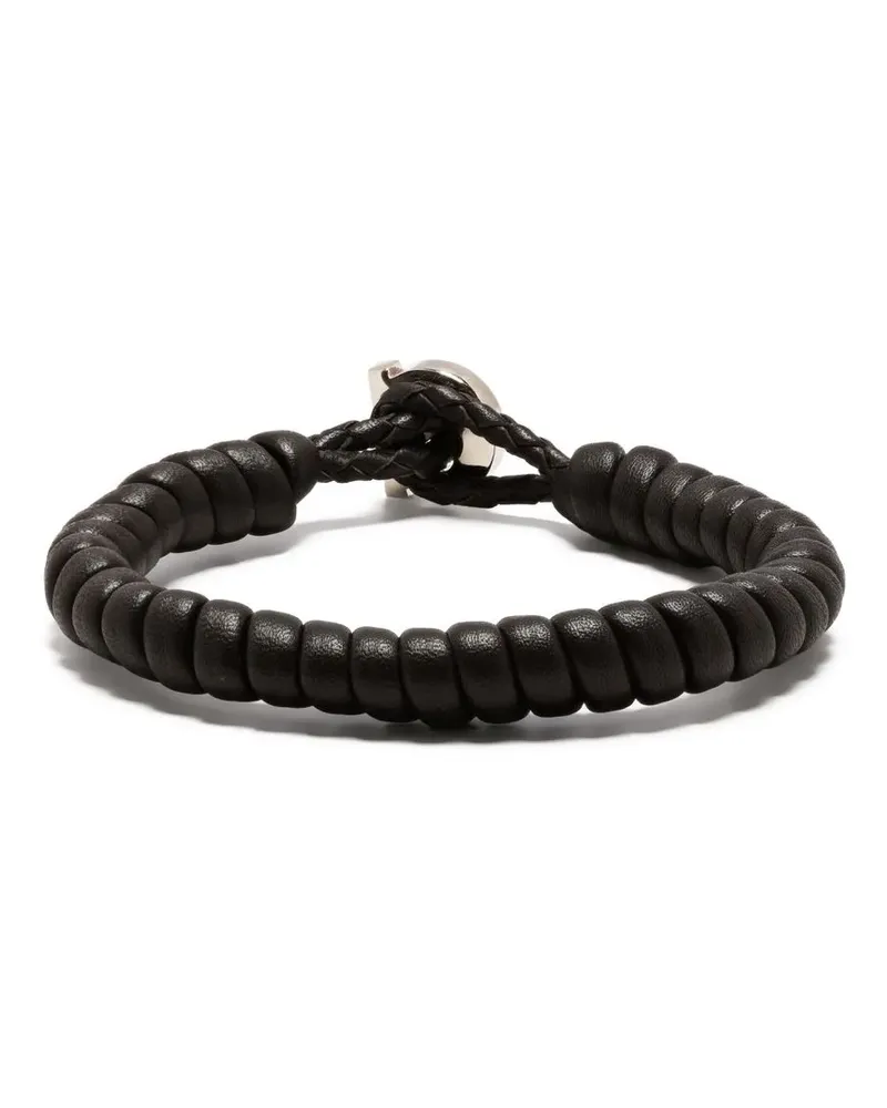 Ferragamo Gewickeltes Gancini Lederarmband - Braun Braun