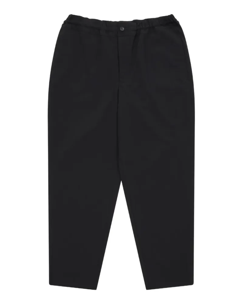 Comme des Garçons elasticated-waistband tapered trousers - Schwarz Schwarz