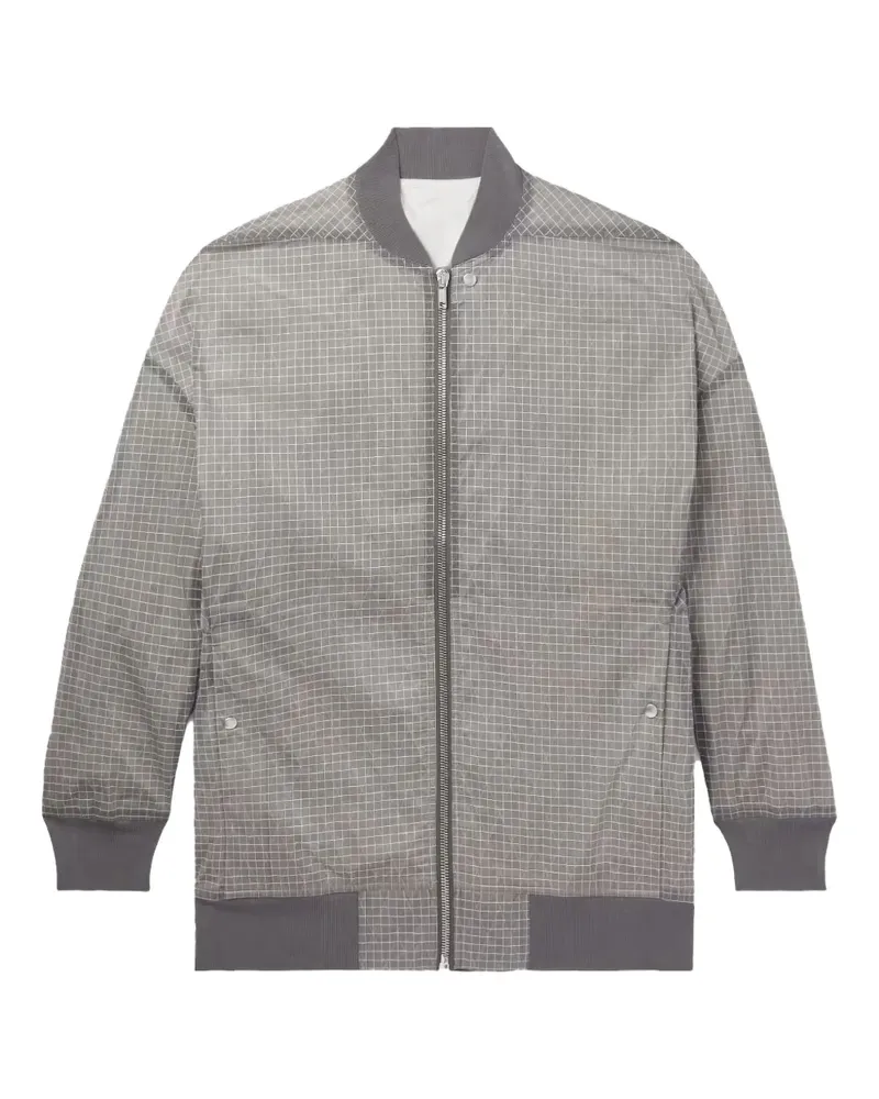 Rick Owens Bomberjacke mit Gittermuster - Grau Grau