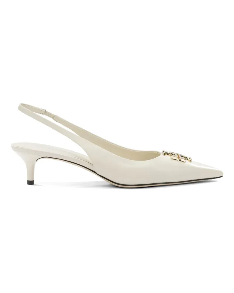 Tory Burch Pumps mit Lederapplikation - Nude Nude