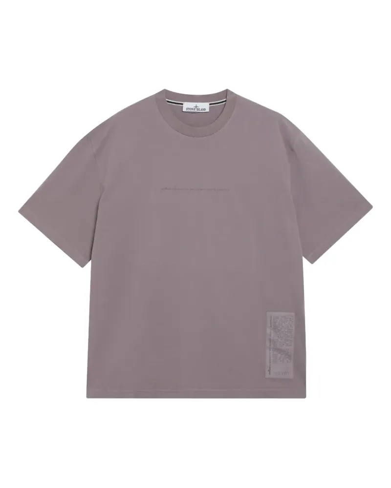 Stone Island logo-print short-sleeve T-shirt - Violett Violett
