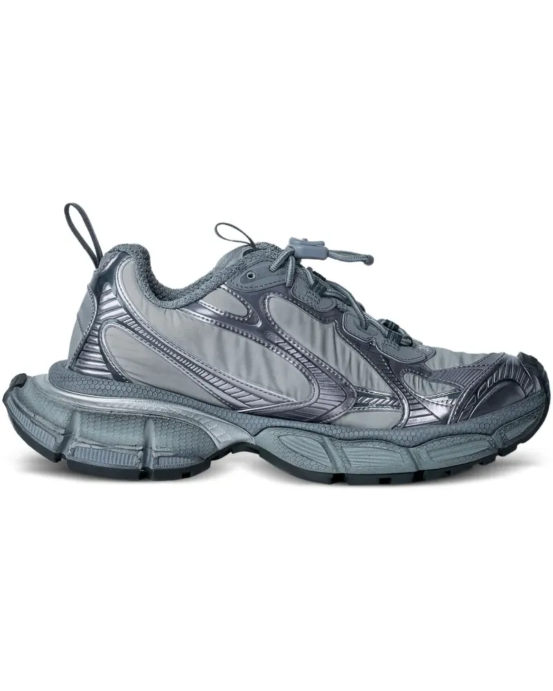Balenciaga mesh panel sculpted sole trainers - Grau Grau