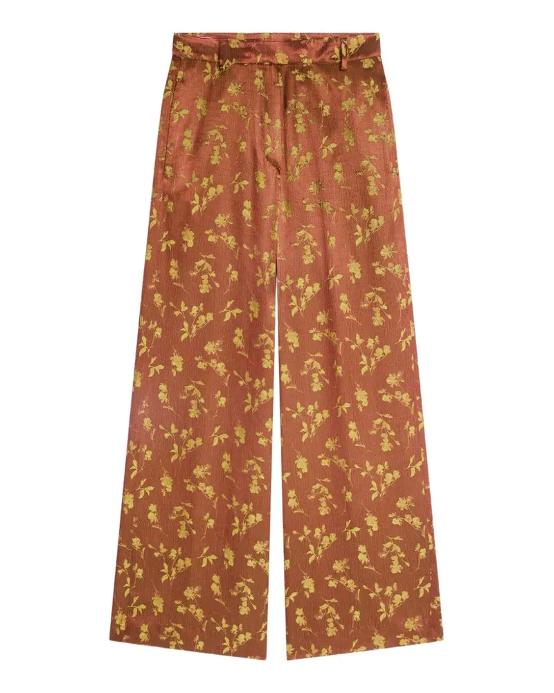 Dries van Noten Weite Jogginghose mit Jacquardmuster - Braun Braun