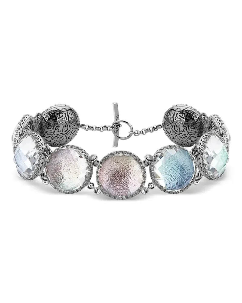 Larkspur & Hawk Olivia Button Armband - Silber Silber