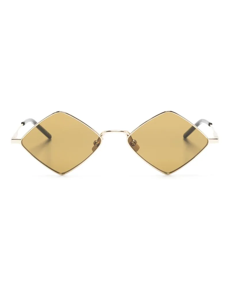 Saint Laurent Lisa Sonnenbrille mit Gestell in Rautenform - Gold Gold