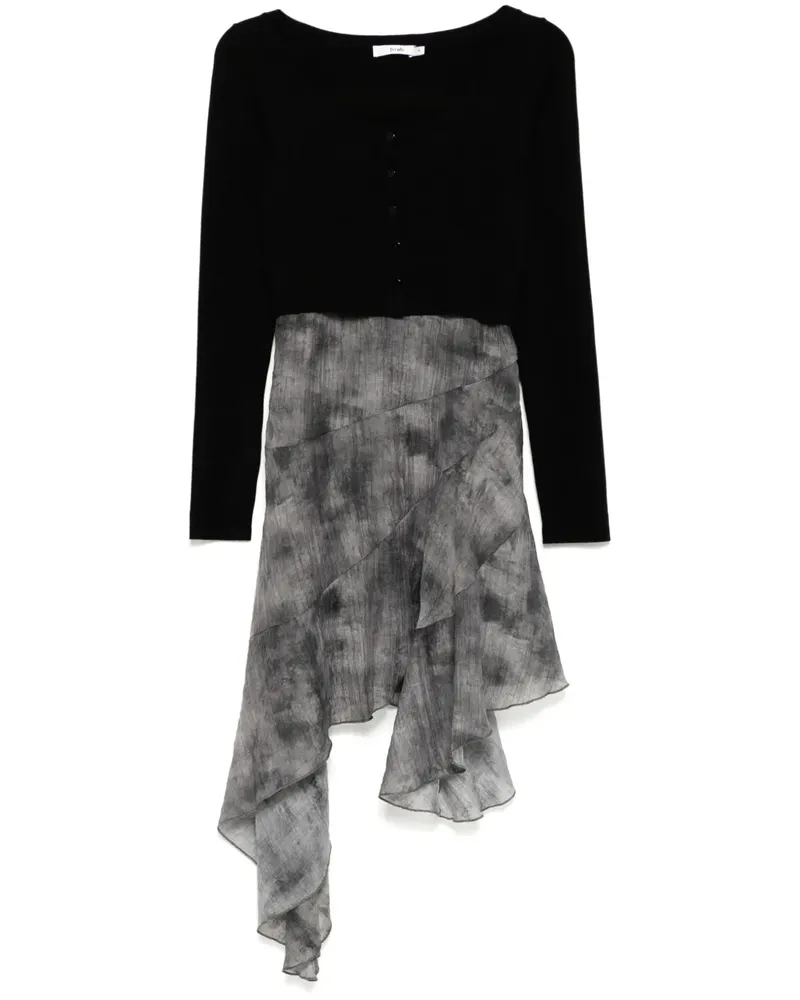 b+ab Kleid im Kombi-Look - Schwarz Schwarz