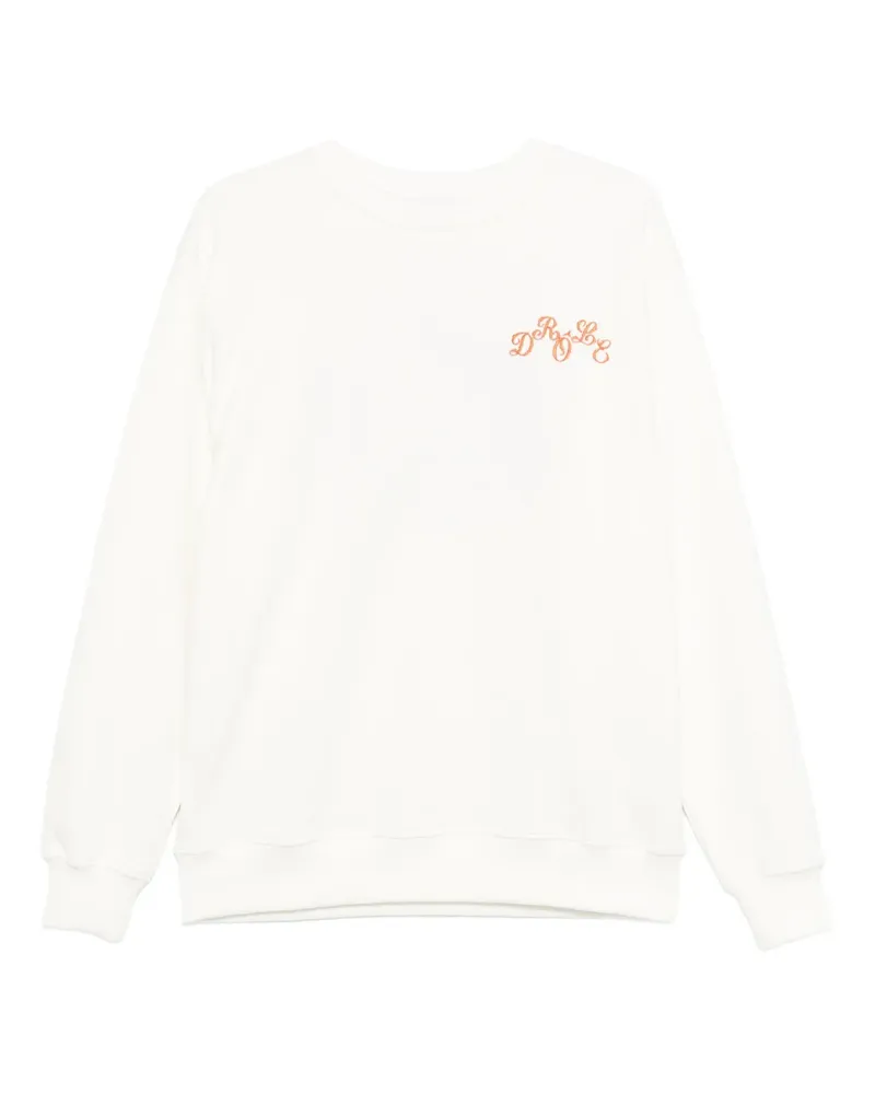 Drôle de Monsieur Sweatshirt mit Stickerei - Nude Nude