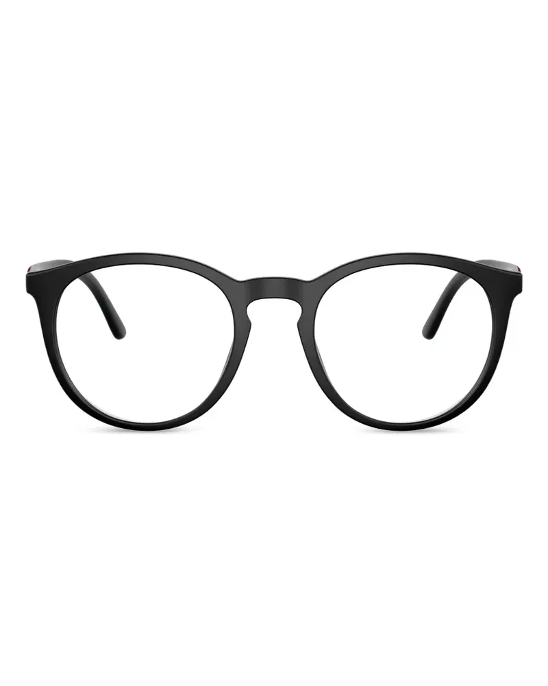 Ralph Lauren Runde Brille - Schwarz Schwarz