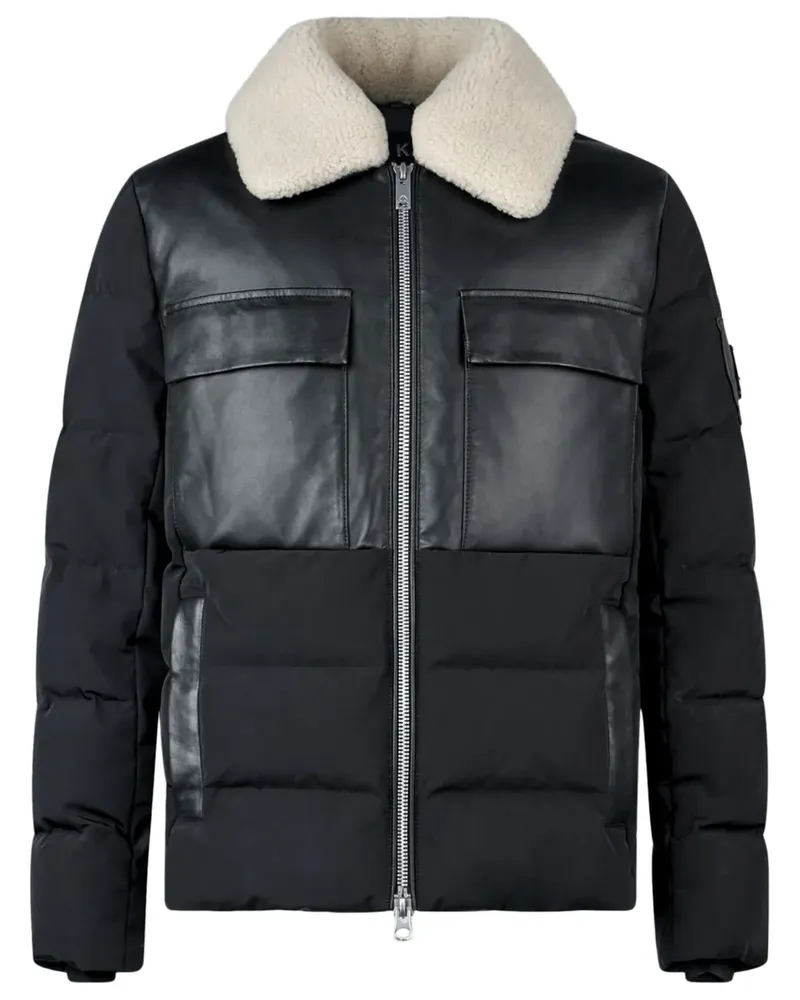 Moose Knuckles Gefütterte Jacke mit Reißverschluss - Schwarz Schwarz