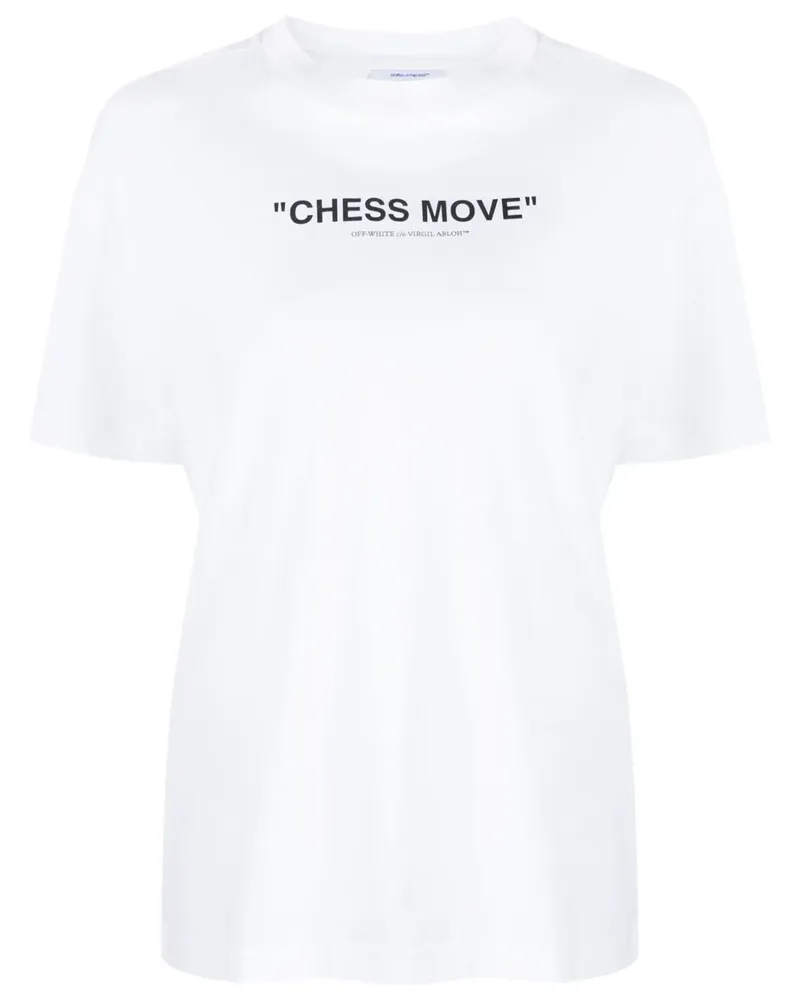 OFF-WHITE Chess Move T-Shirt - Weiß Weiß