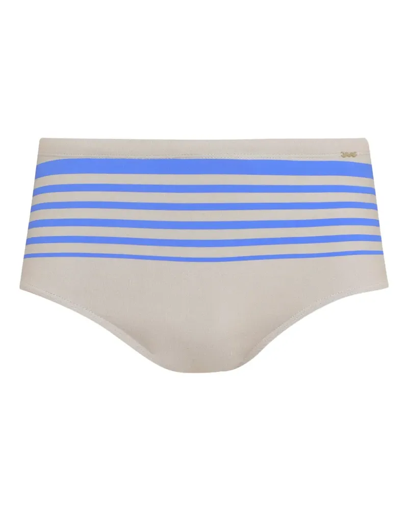 Amir Slama striped swimming trunks - Nude Nude