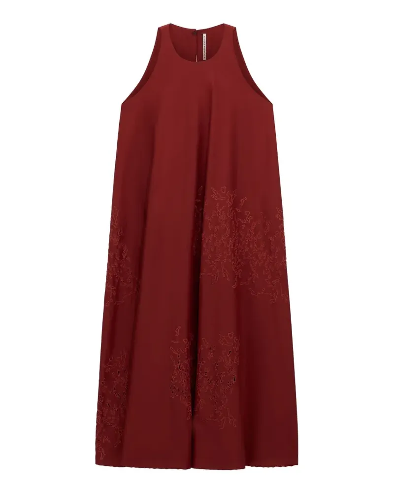 Liviana Conti Selma floral embroidery midi dress - Rot Rot