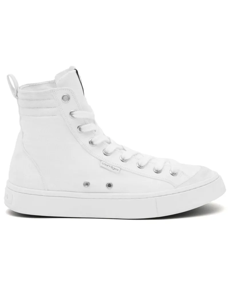 Courrèges Canvas 01 High-Top-Sneakers Weiß