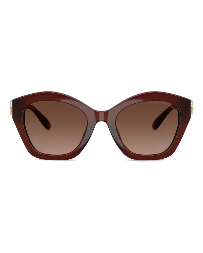 Coach TB9210 Sonnenbrille mit geometrischem Gestell - Braun Braun