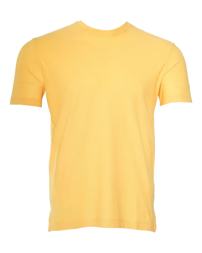 Kiton T-Shirt mit Rundhalsausschnitt - Gelb Gelb